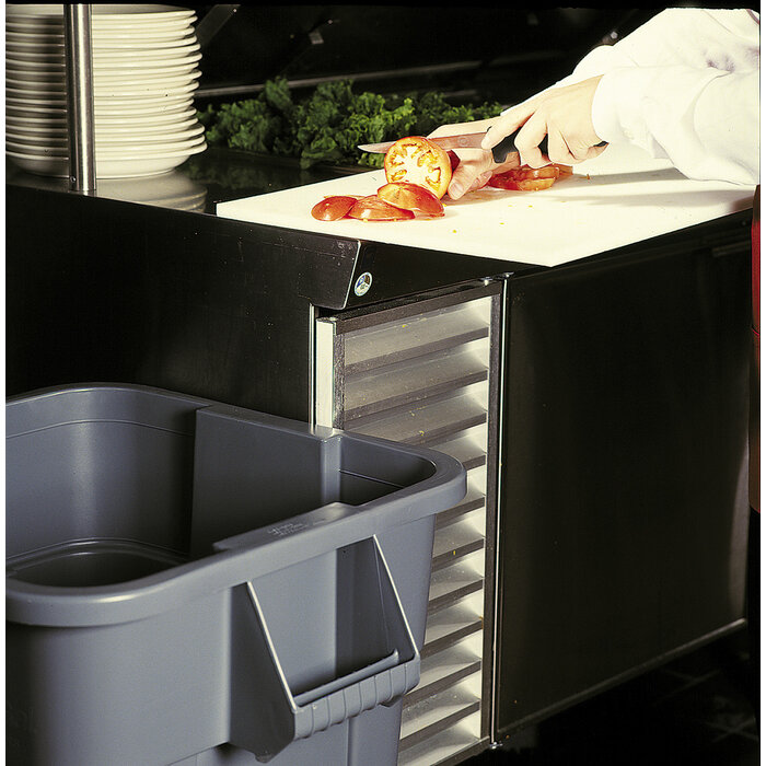 Rubbermaid Vierkante Brute container 151,4 liter grijs