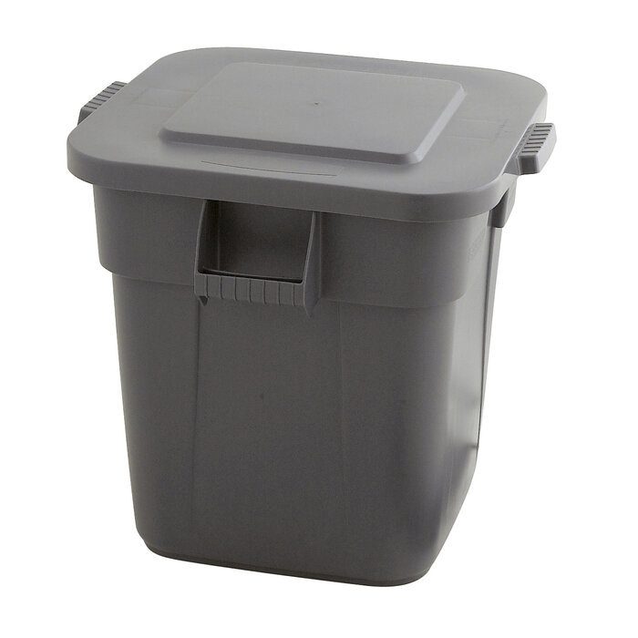 Rubbermaid Vierkante Brute container 151,4 liter grijs