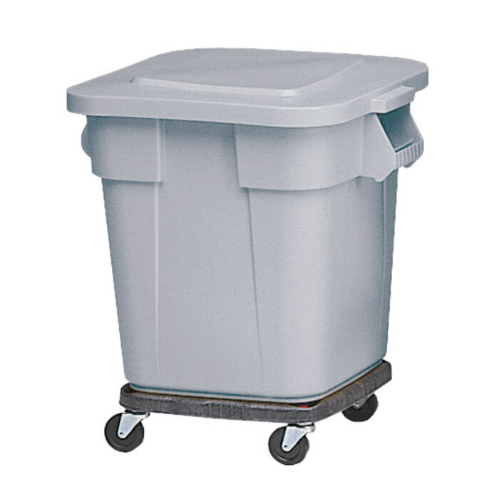 Rubbermaid Vierkante Brute container 106 liter grijs