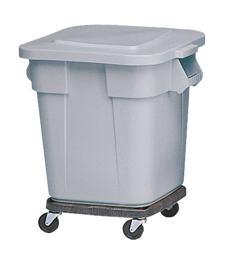 Rubbermaid Vierkante Brute container 106 liter grijs