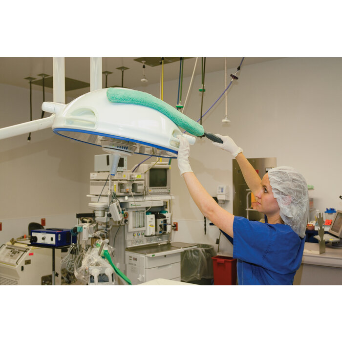 Rubbermaid Microvezelvervanghoes voor steelstoffer groen