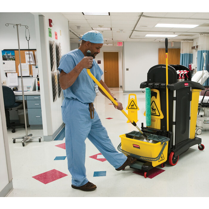 Rubbermaid Schoonmaakkar Hygen voor zorginstellingen zwart