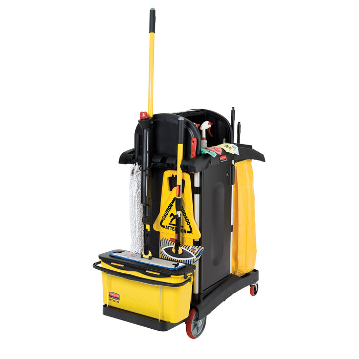 Rubbermaid Schoonmaakkar Hygen voor zorginstellingen zwart