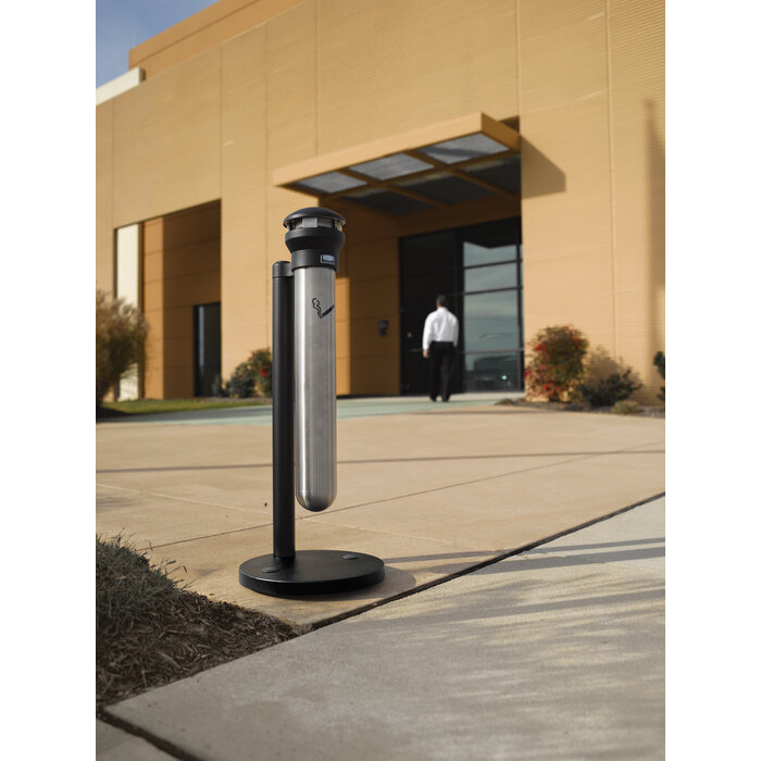 Rubbermaid Staande asbak Infinity (zwart, RVS)