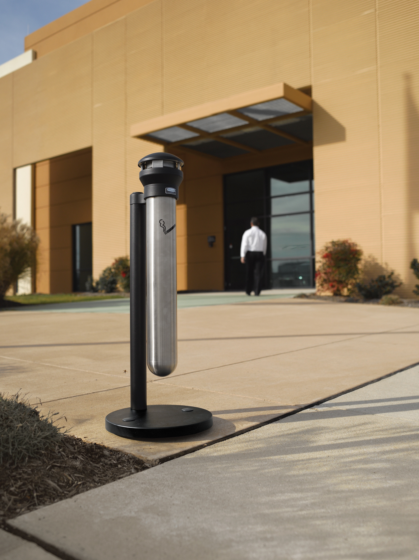 Rubbermaid Staande asbak Infinity (zwart, RVS)