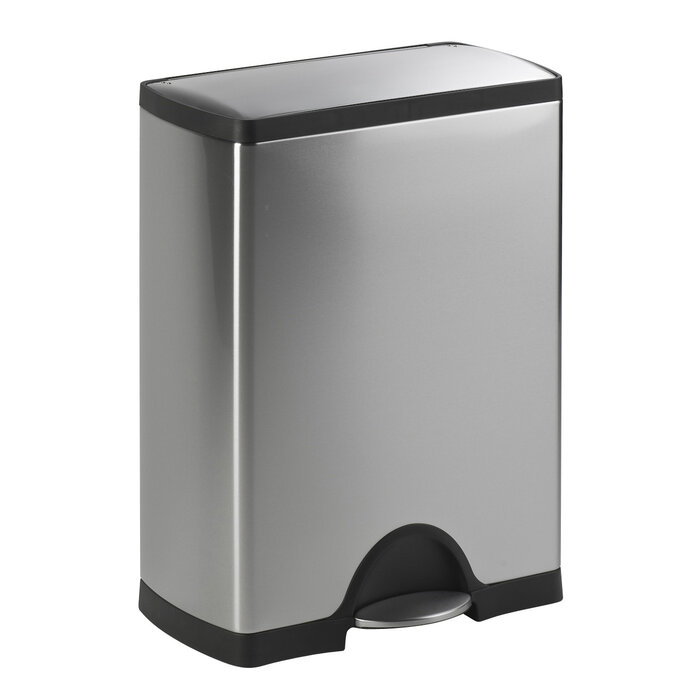 Simplehuman Afvalemmer Classic Recycler 30+16 liter mat RVS