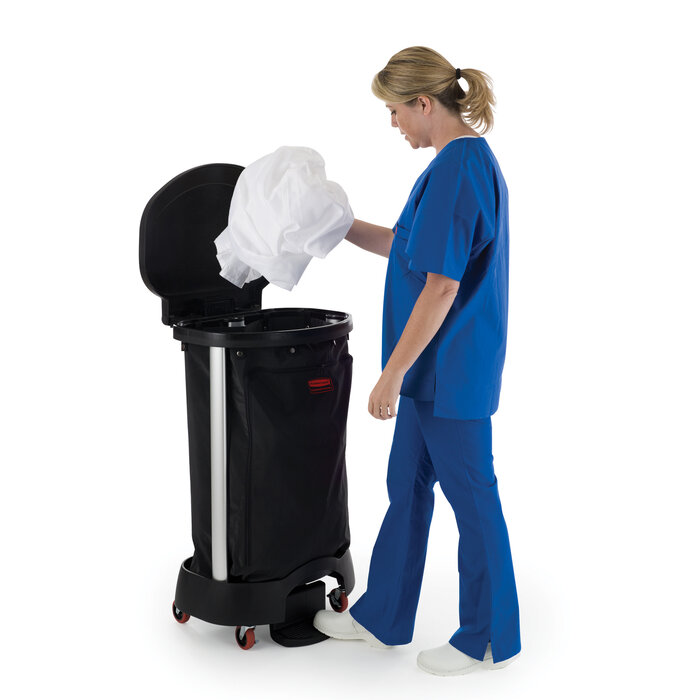 Rubbermaid Wasmand voor linnengoed zwart