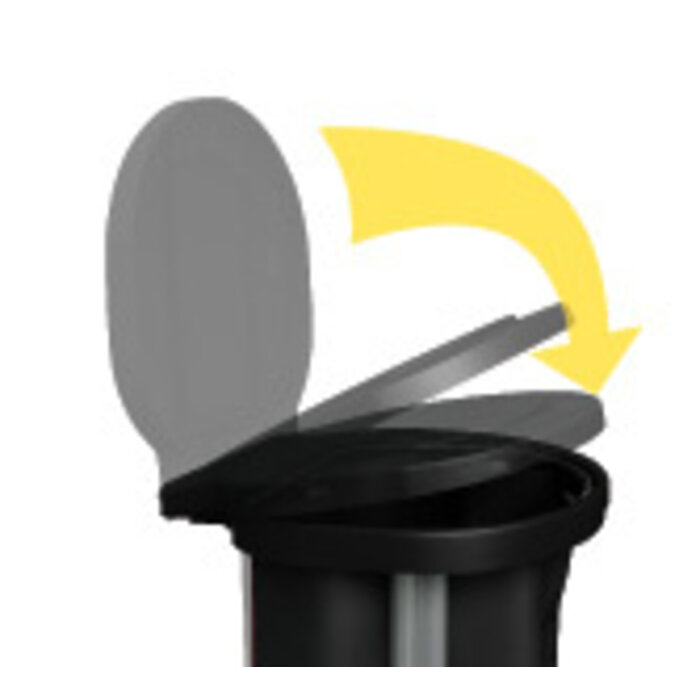 Rubbermaid Wasmand voor linnengoed zwart