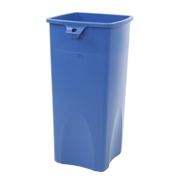 Rubbermaid Untouchable container (blauw, recyclingsymbool)