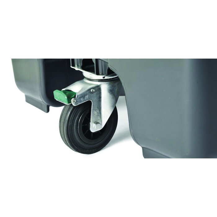 Mini-container 360 liter 3-wiel grijs