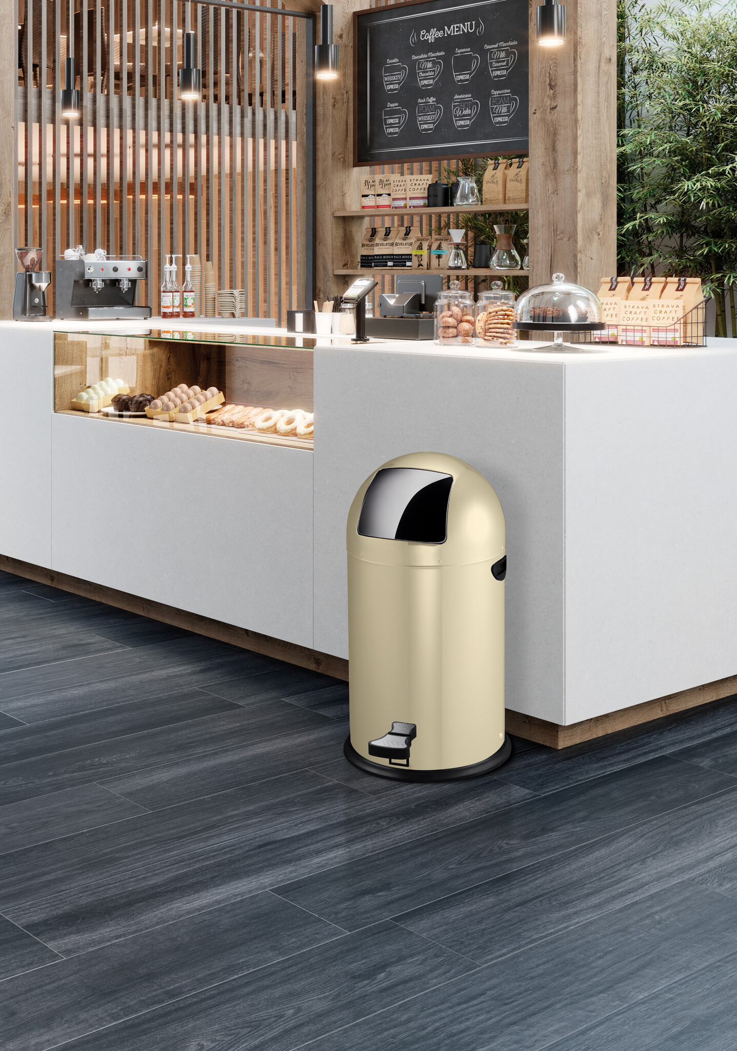 EKO Kickcan 33 liter crème