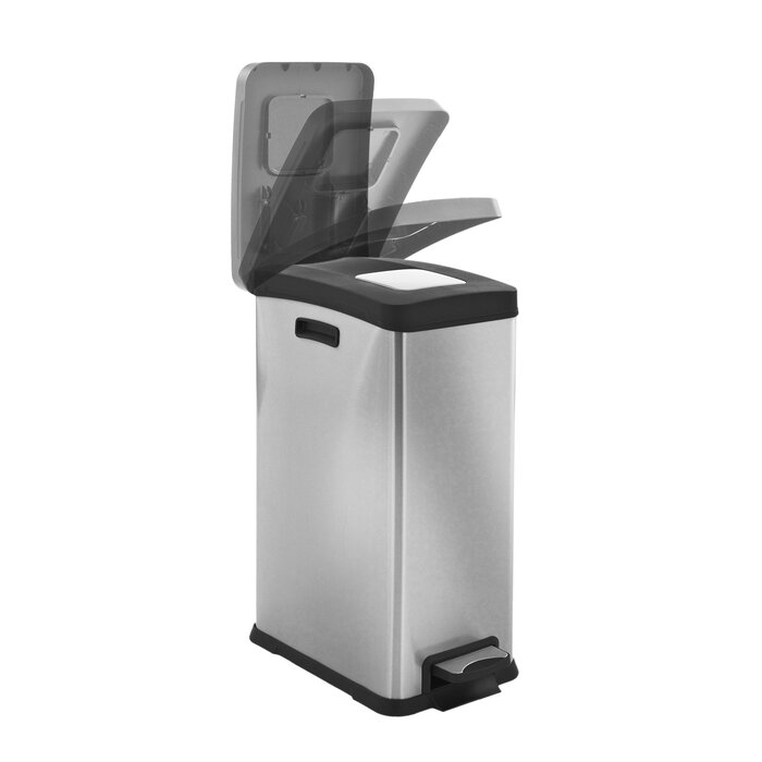 EKO Rejoice pedaalemmer 30 liter mat RVS