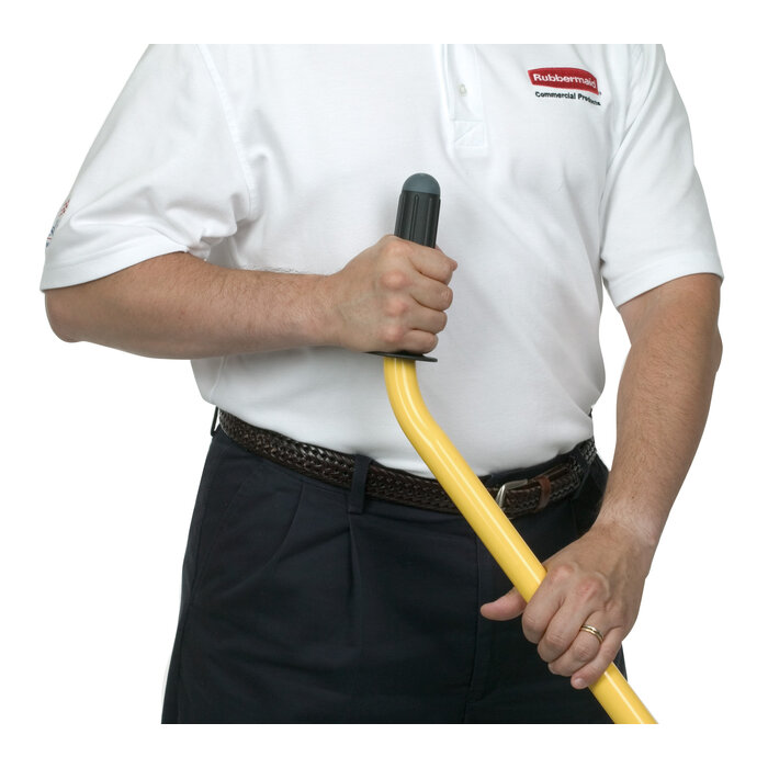 Rubbermaid Hygen Quick Connect ergonomische telescoopsteel geel