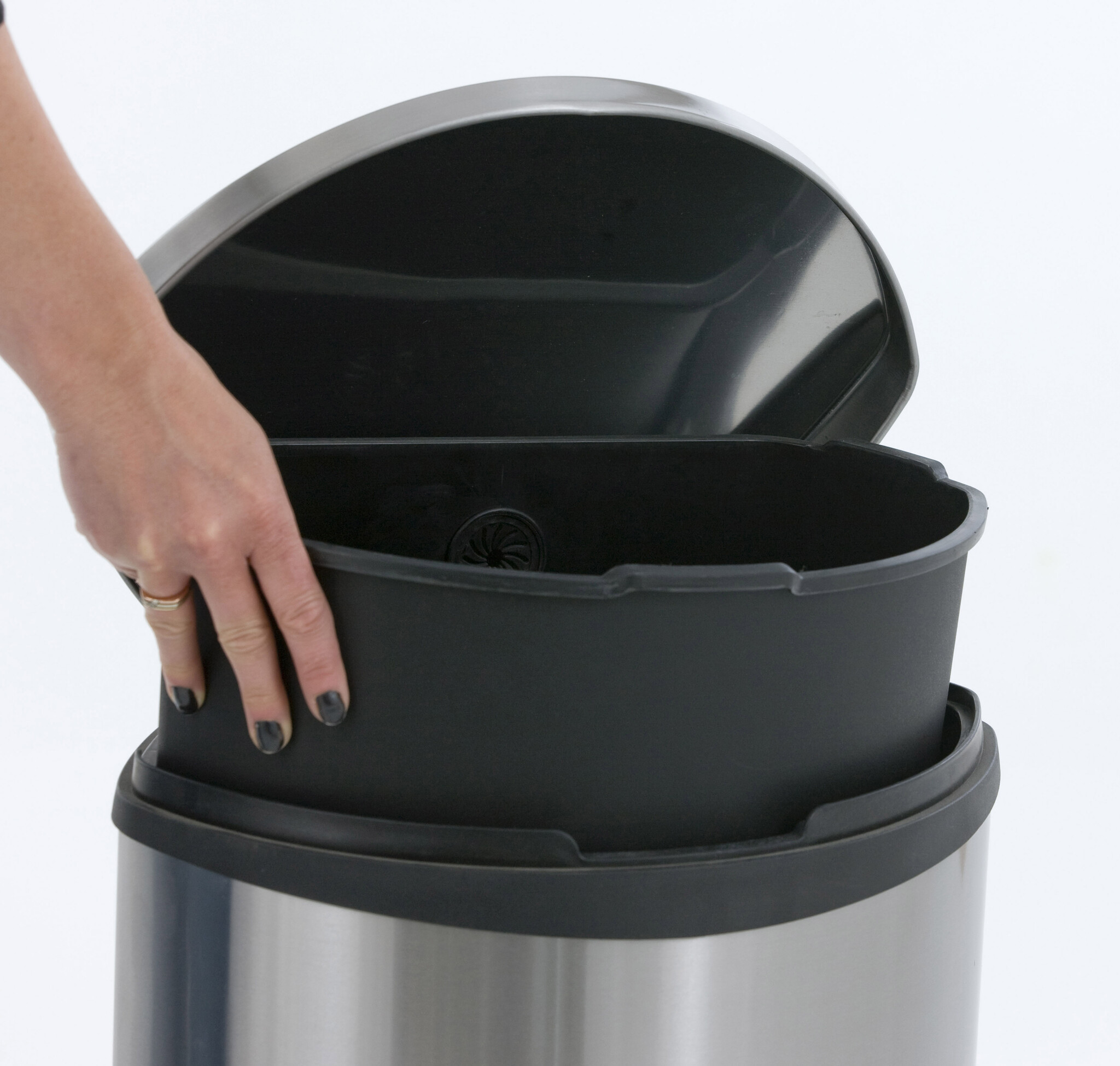 EKO Shell Bin pedaalemmer 30 liter mat RVS