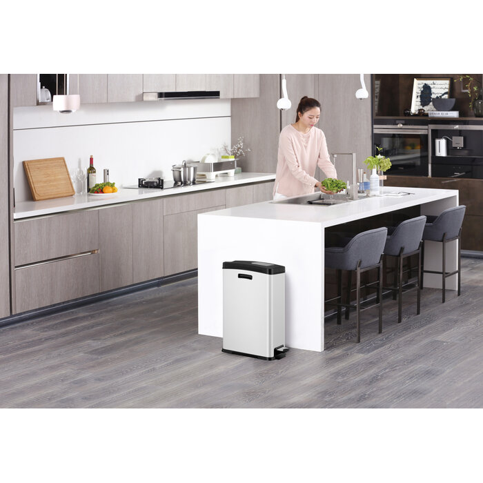 EKO Rejoice pedaalemmer 30 liter wit