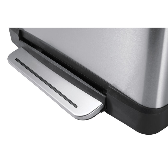 EKO E-Cube pedaalemmer 40 liter mat RVS