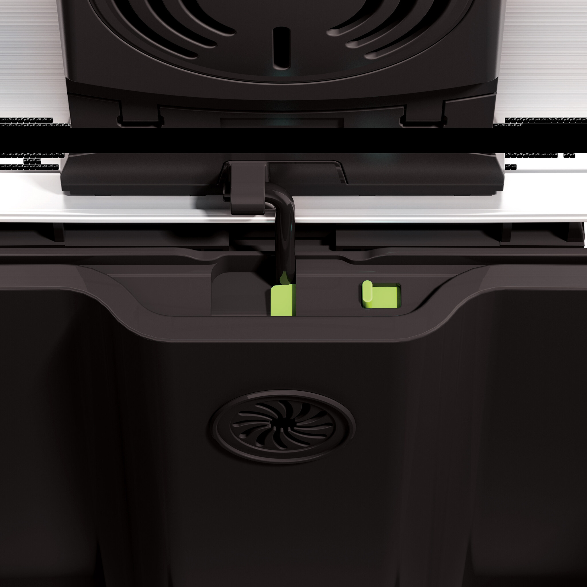 EKO E-Cube pedaalemmer 40 liter mat RVS