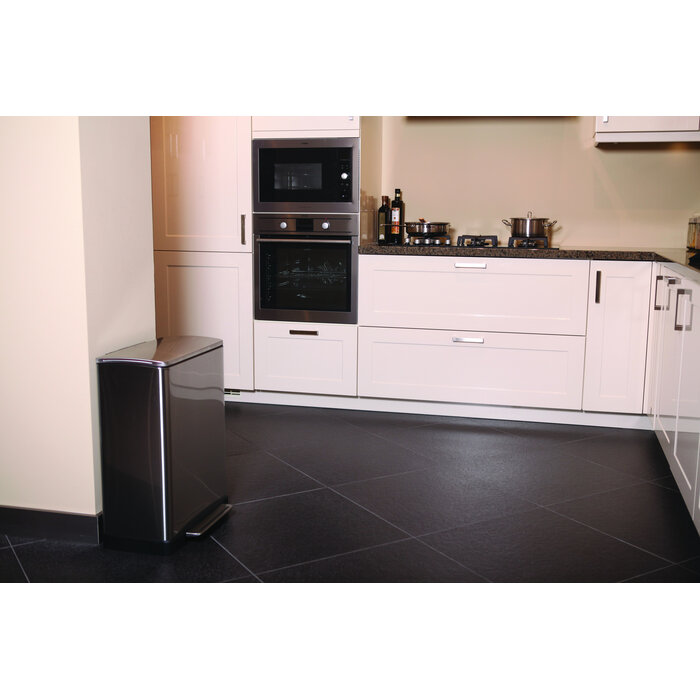 EKO E-Cube pedaalemmer 50 liter mat RVS