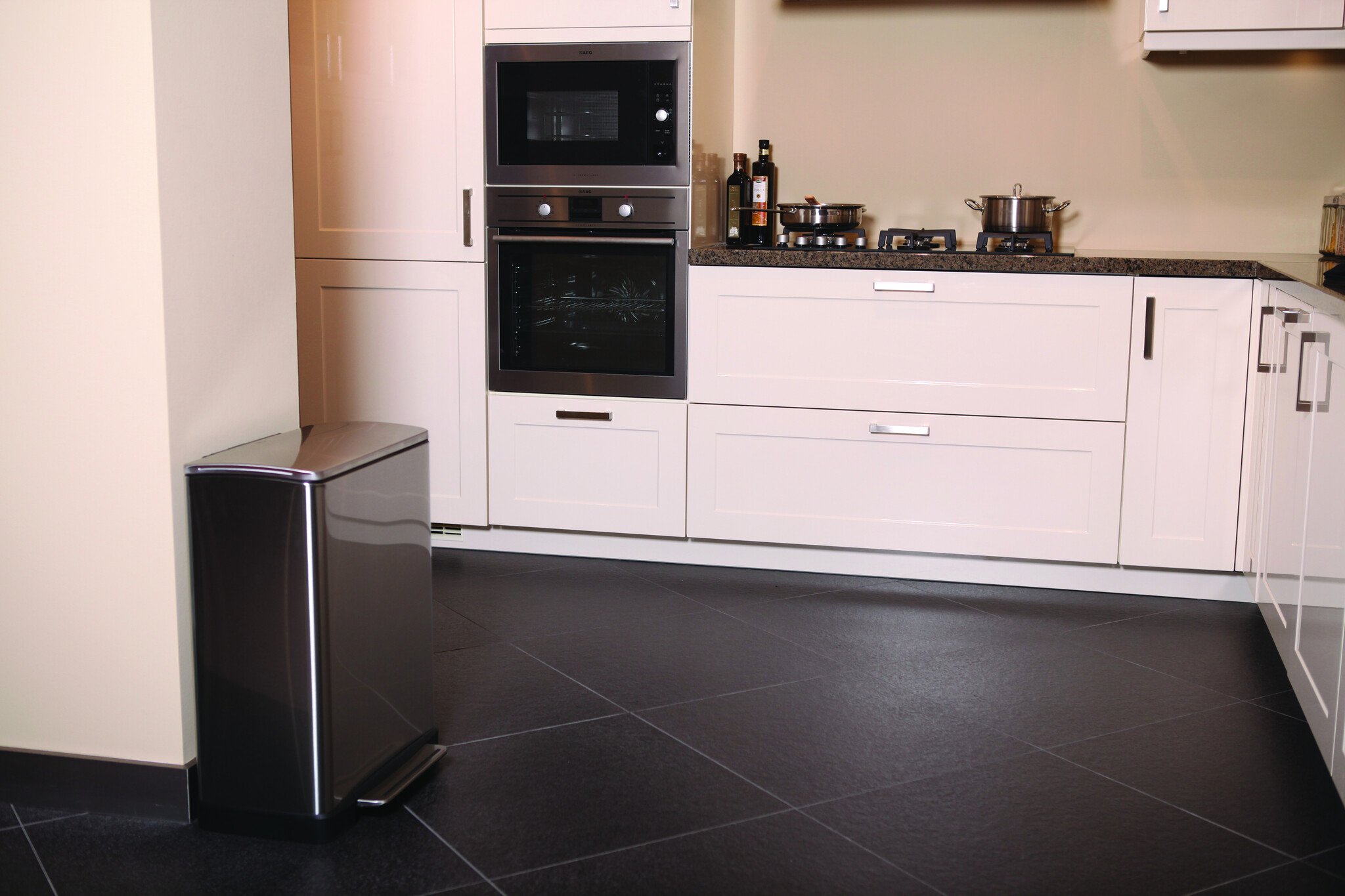 EKO E-Cube pedaalemmer 50 liter mat RVS