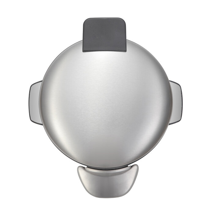 EKO Belle Deluxe pedaalemmer 5 liter (zwart glanzend, mat RVS)