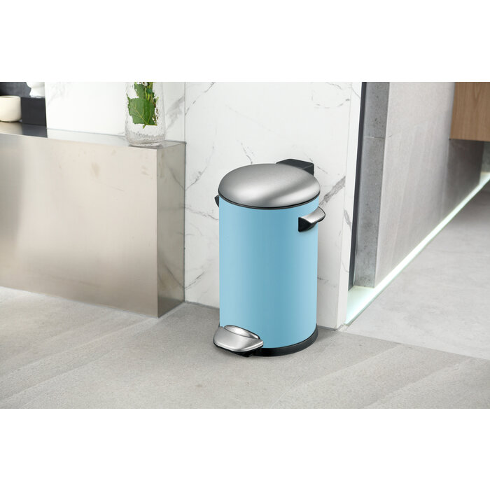 EKO Belle Deluxe pedaalemmer 12 liter (licht blauw, sandcoated)