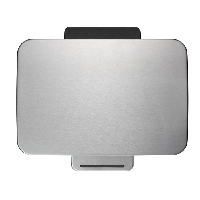 EKO E-Cube pedaalemmer 12 liter (zwart glanzend, mat RVS)