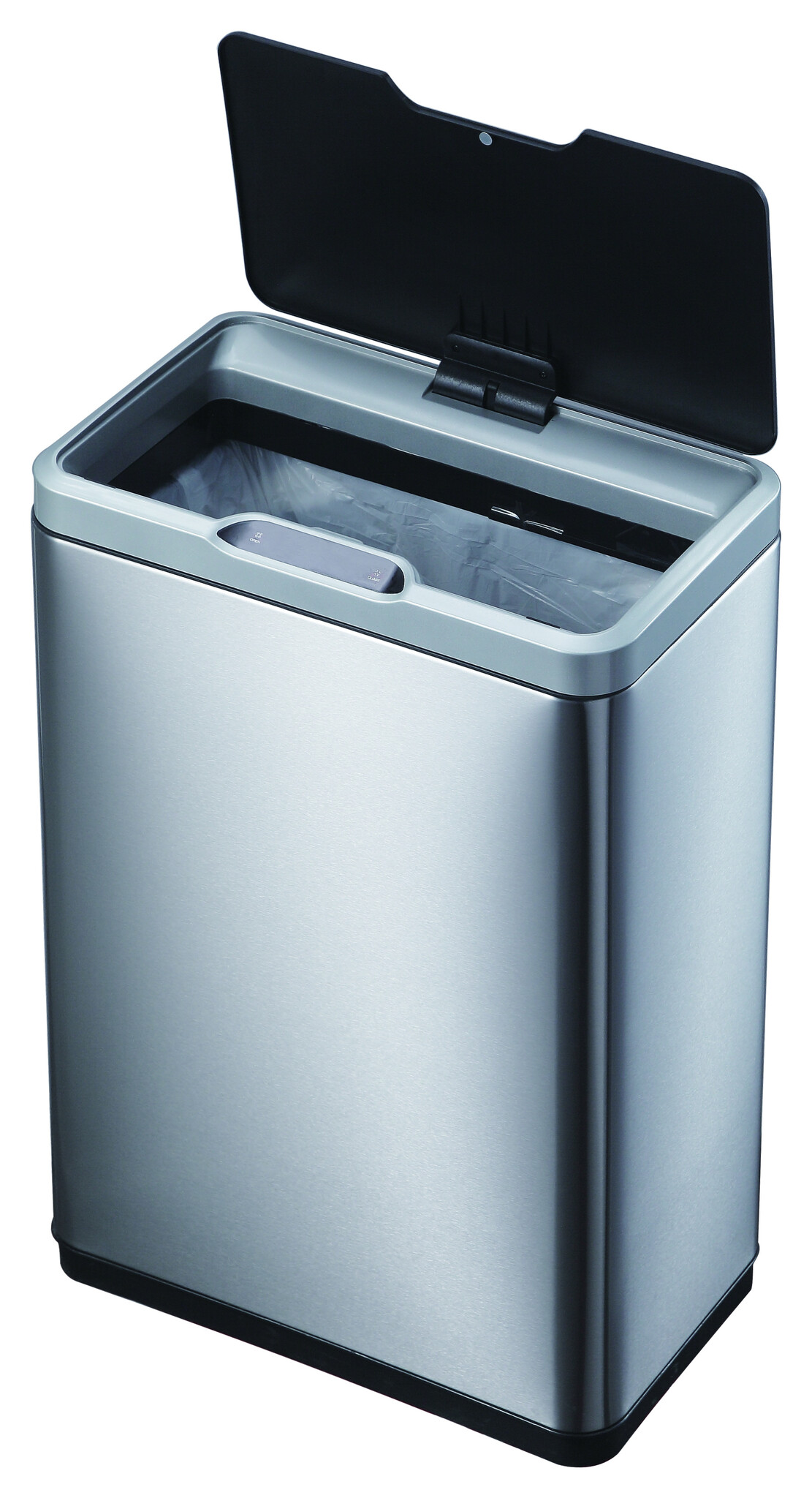 EKO Mirage Sensor Bin 45 liter (mat RVS, zwart)