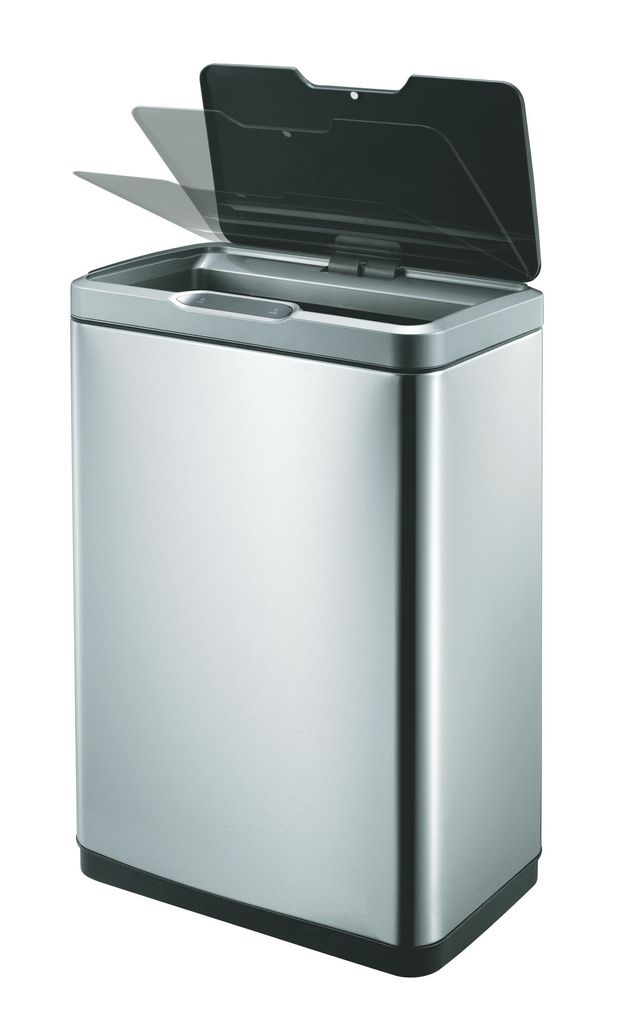 EKO Mirage Sensor Bin 45 liter (mat RVS, zwart)