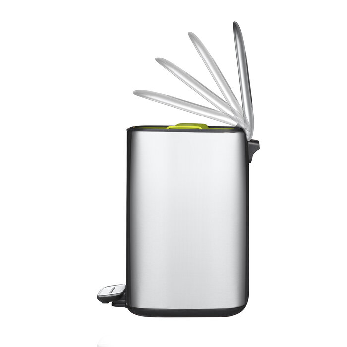 EKO Regent pedaalemmer 12 liter mat RVS