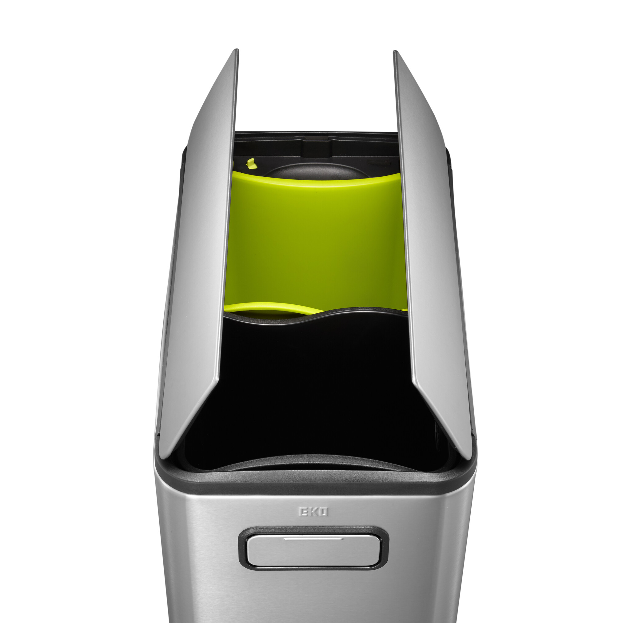 EKO Ecofly pedaalemmer 20+20 liter mat RVS