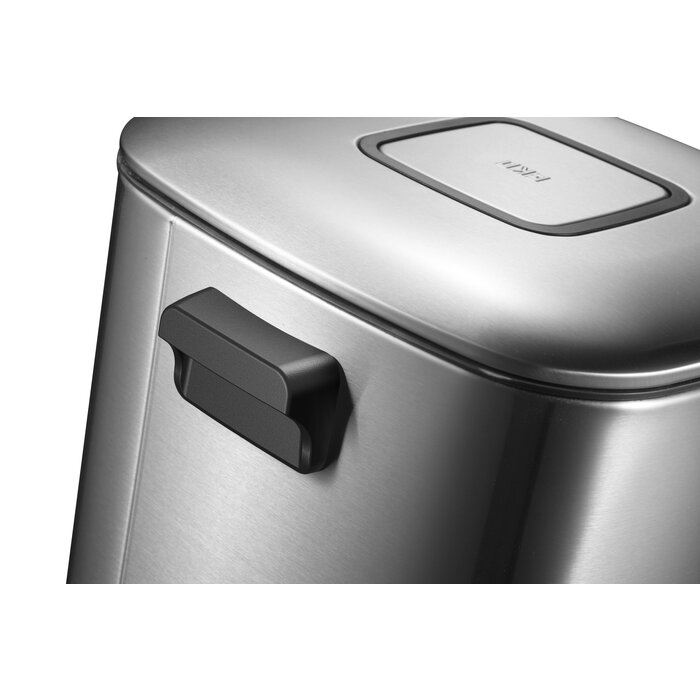 EKO Regent pedaalemmer 32 liter mat RVS