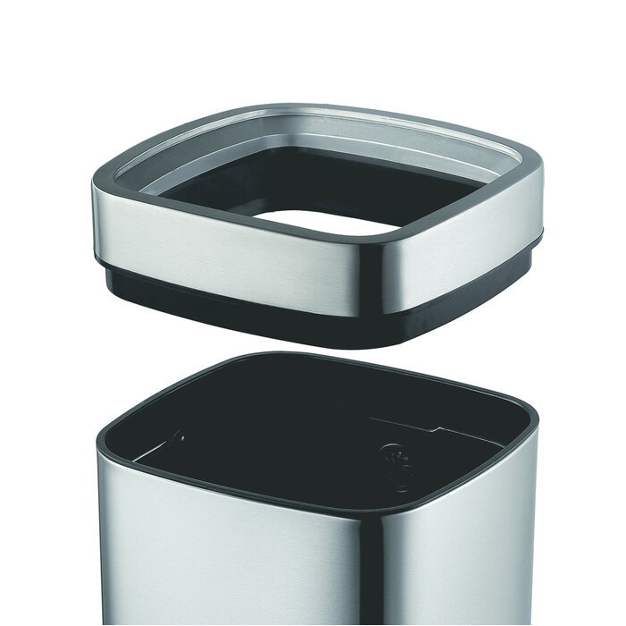 EKO Laguna afvalbak Open Top 35 liter mat RVS