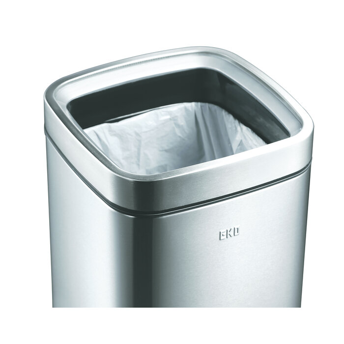 EKO Laguna afvalbak Open Top 35 liter mat RVS