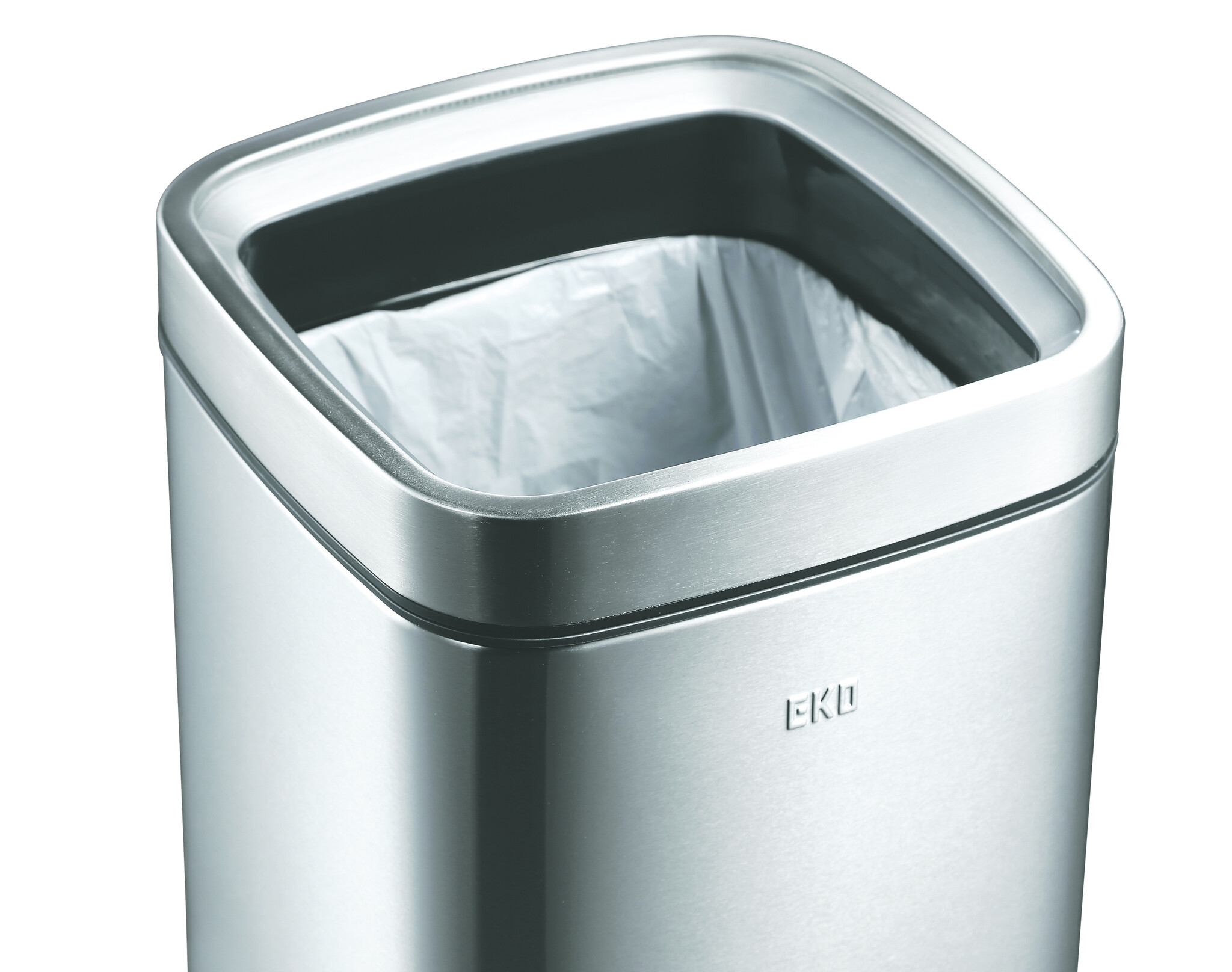 EKO Laguna afvalbak Open Top 35 liter mat RVS