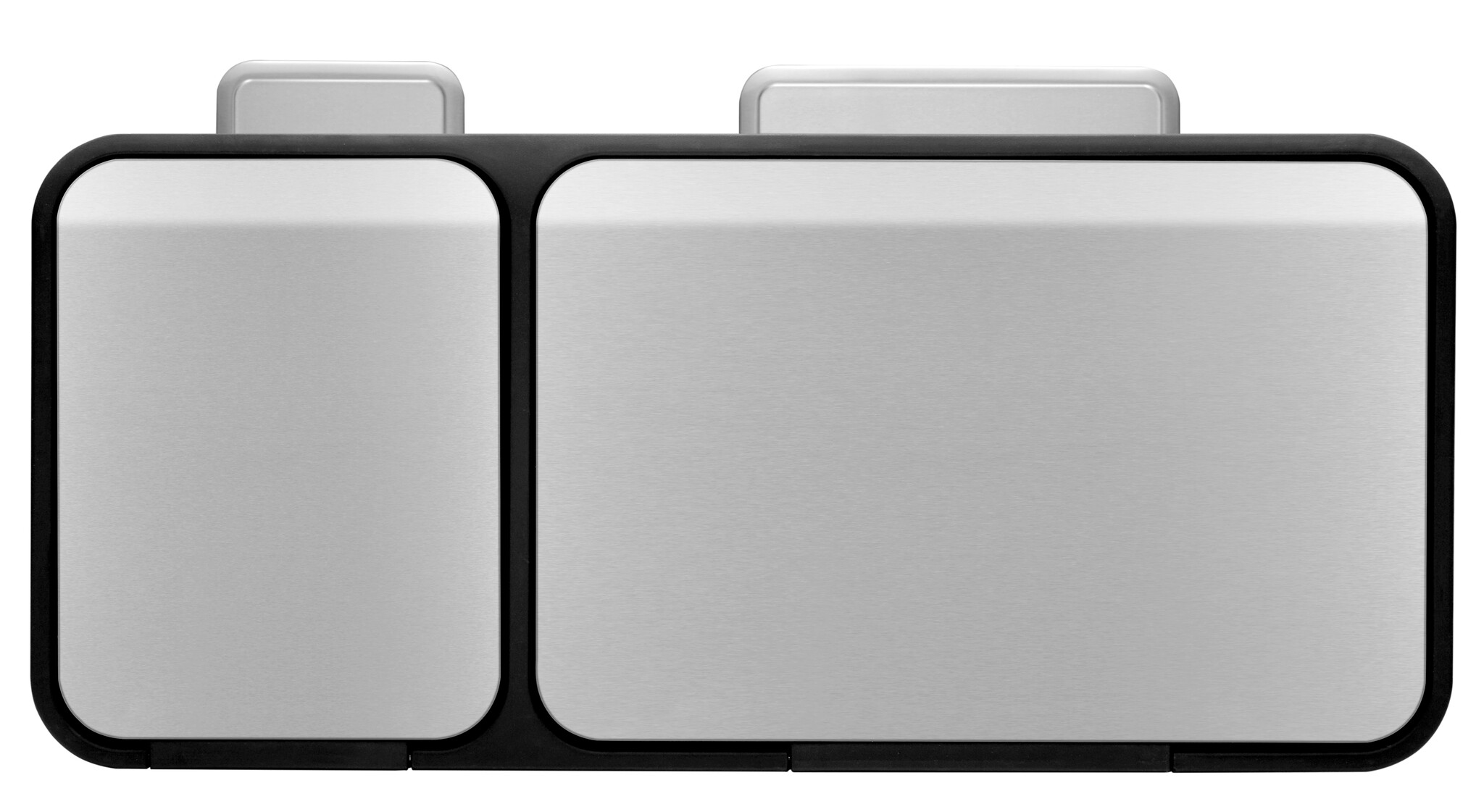 EKO EcoCasa Recycler pedaalemmer 15+15+15 liter mat RVS