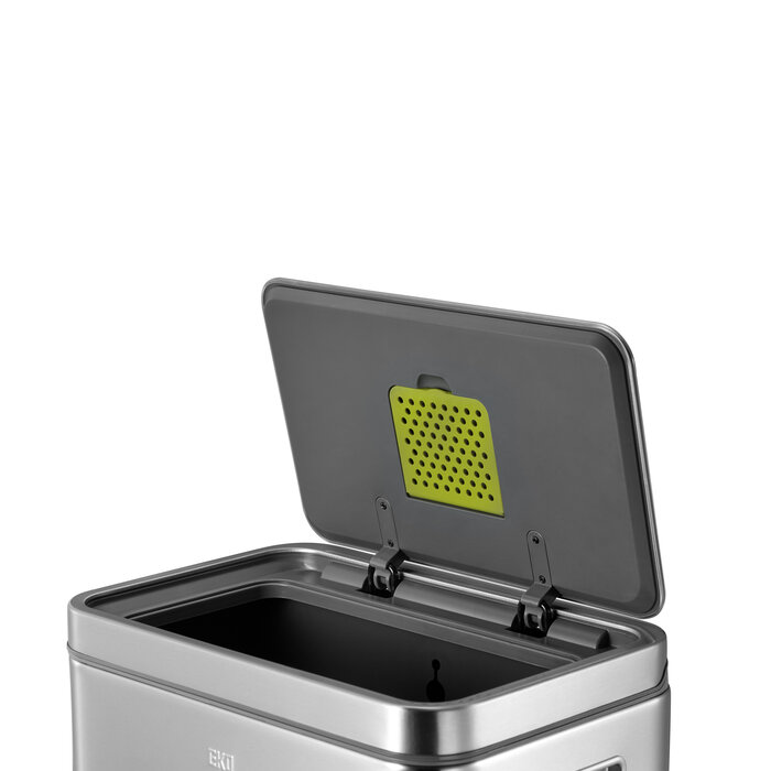 EKO X-Cube pedaalemmer 30 liter mat RVS
