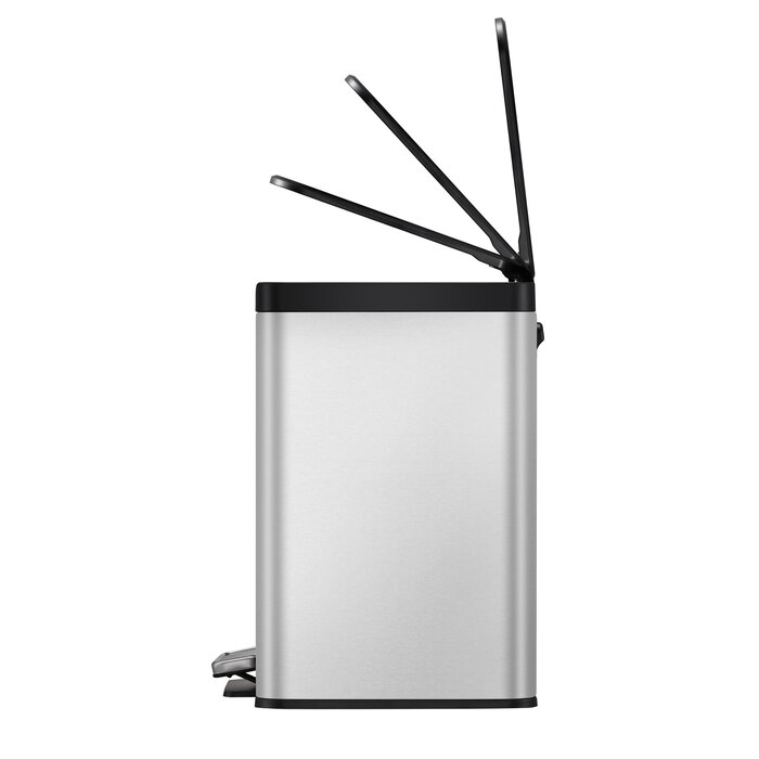 EKO Essential 2 Recycler pedaalemmer 15+15 liter mat RVS