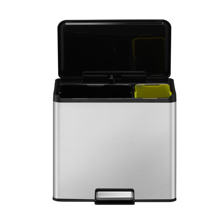 EKO Essential 2 Recycler pedaalemmer 20+9 liter mat RVS