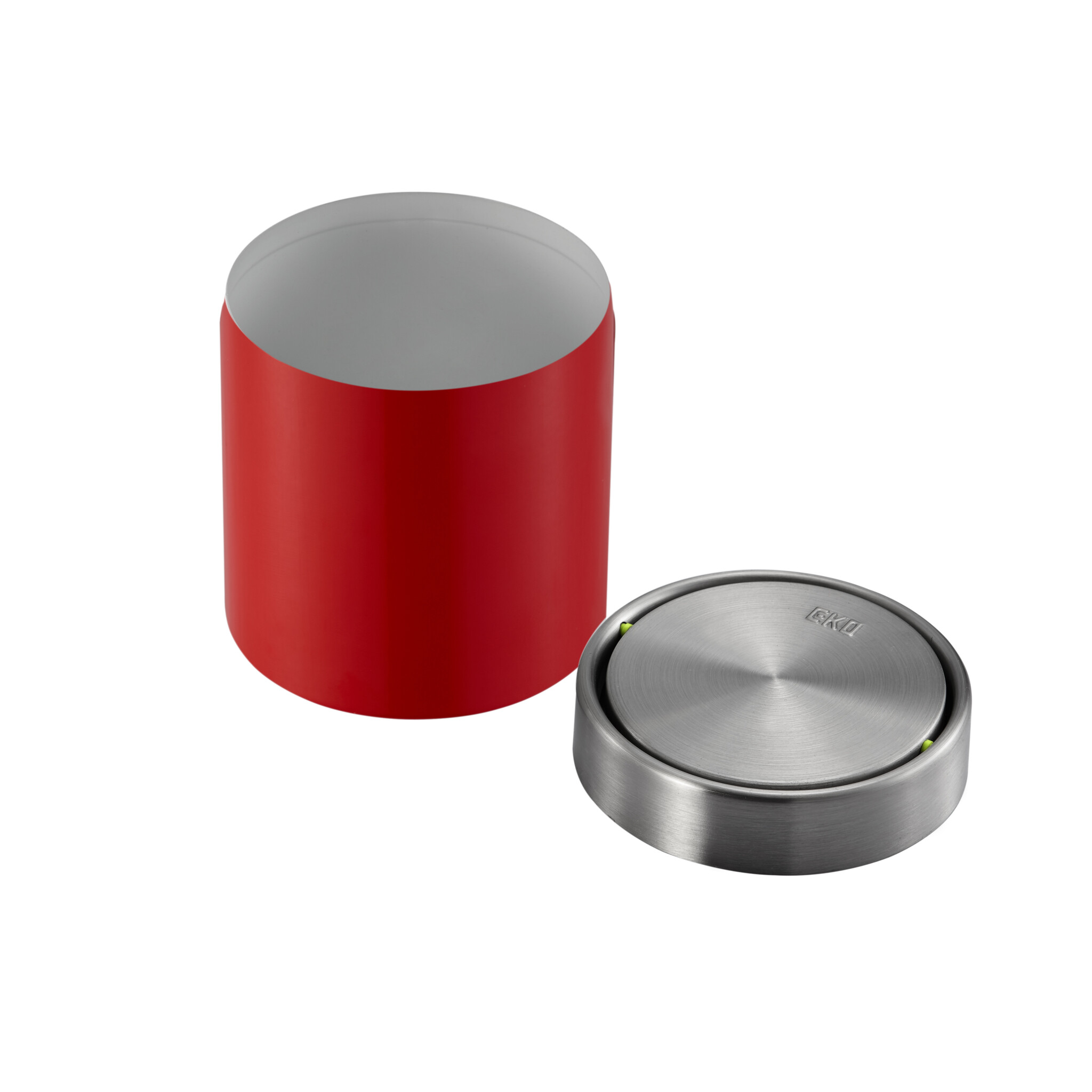 EKO Fandy Tafelafvalbak 1,5 liter (rood, mat RVS)