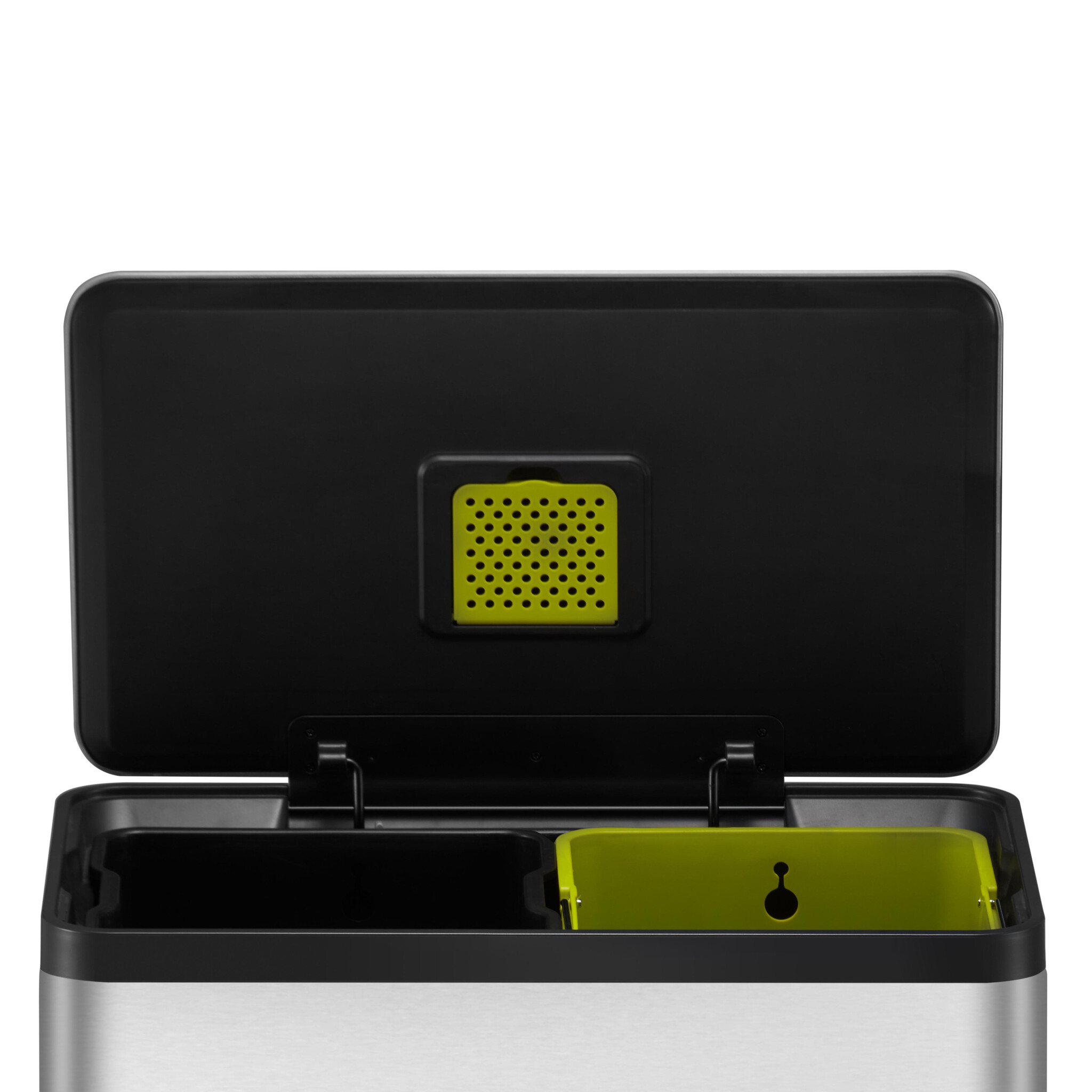 EKO EcoCasa 2 recycling pedaalemmer 30+30 liter Mat RVS