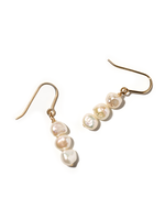 MINNA, Ohrhänger, 14K gold filled, Süsswasser Zuchtperlen