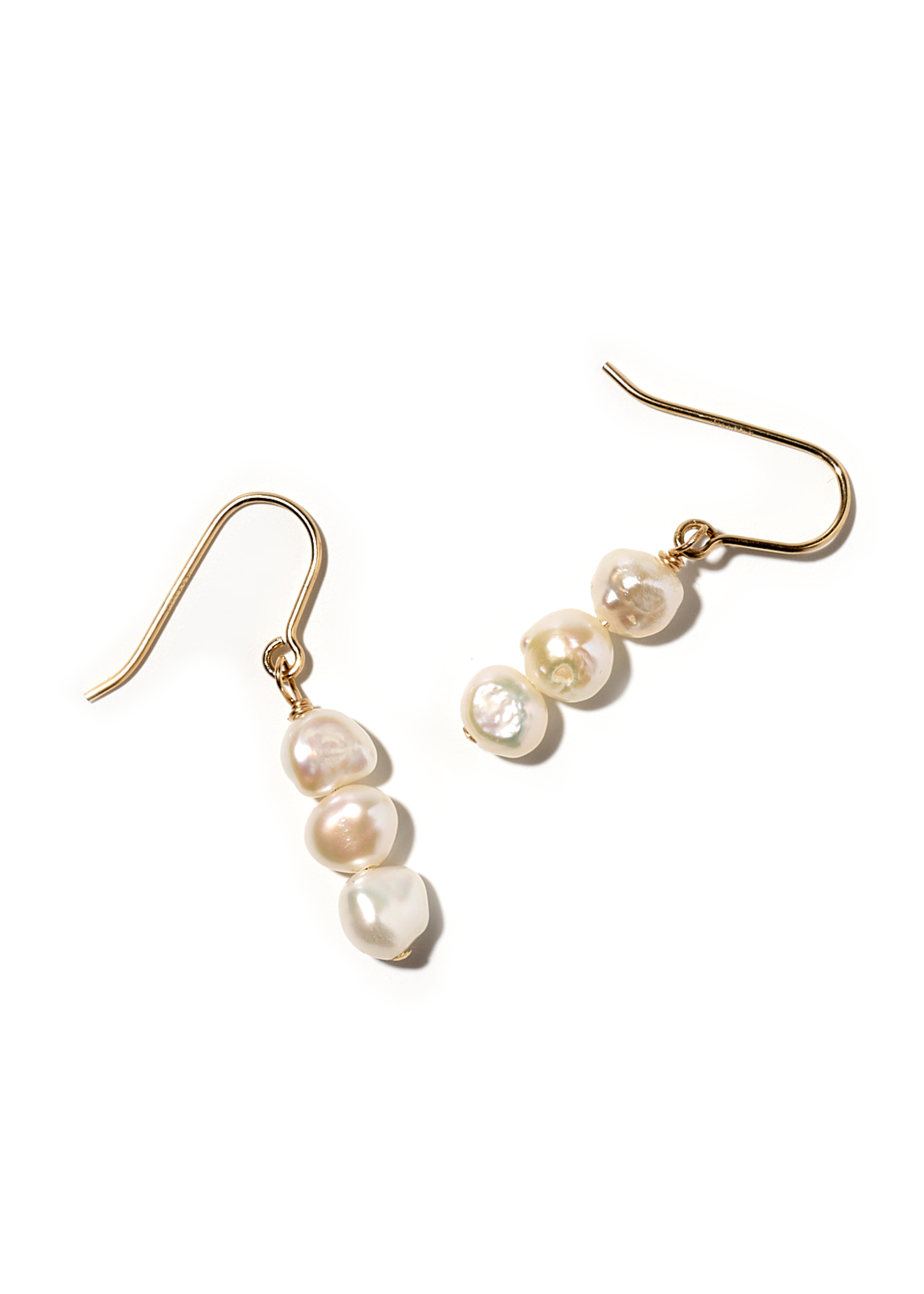 MINNA, Ohrhänger, 14K gold filled, Süsswasser Zuchtperlen