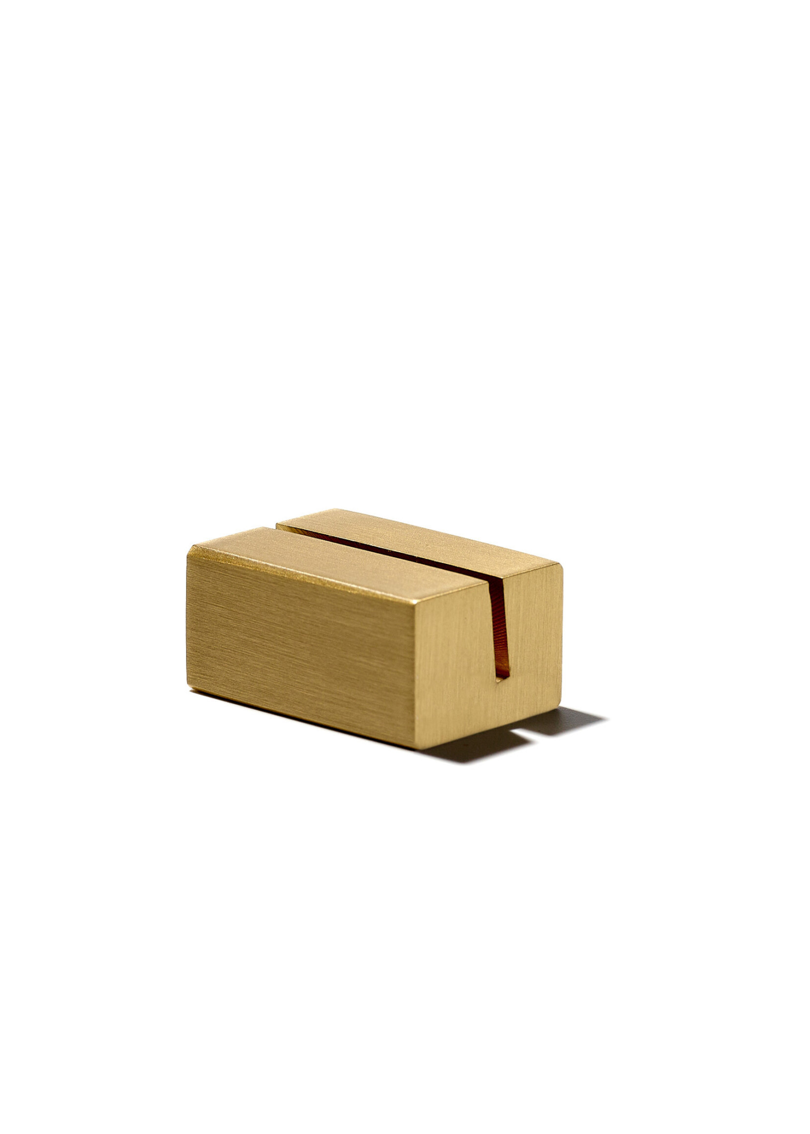 Postkartenhalter aus Messing, rechteckig