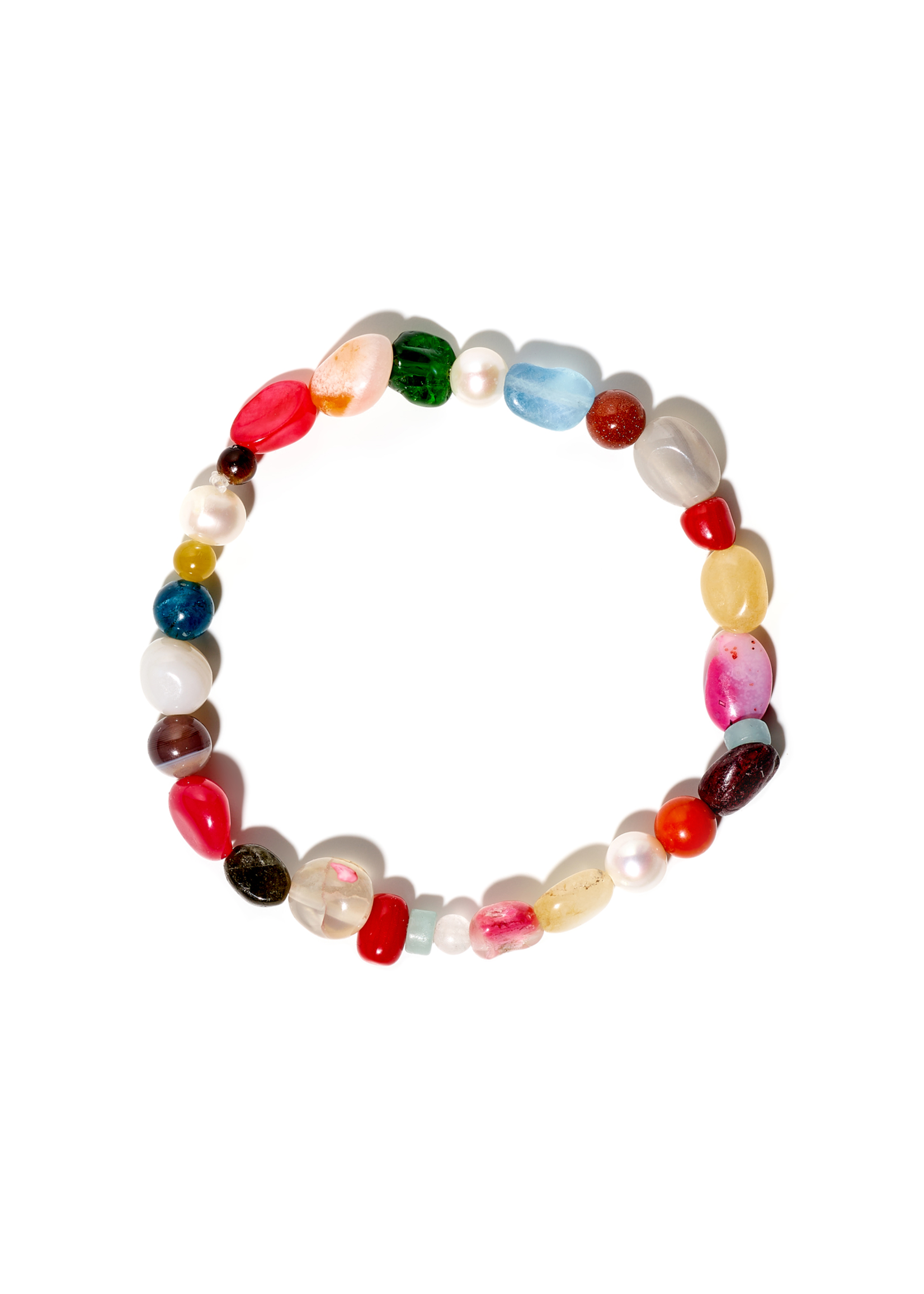 PETITE, Edelstein-Armkette, multicolor