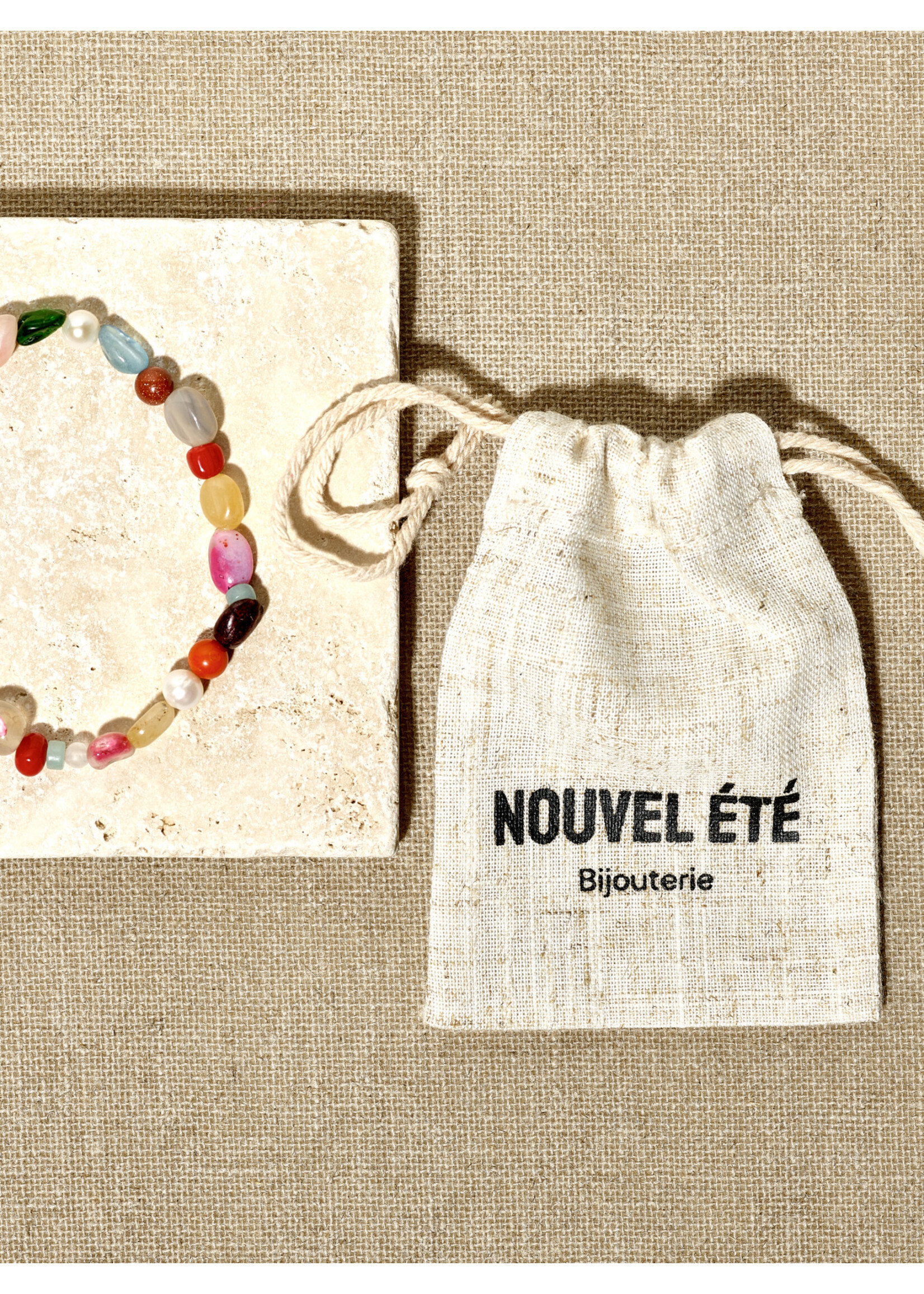 PETITE, Edelstein-Armkette, multicolor
