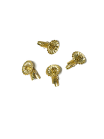4 Mini Kerzenhalter, gold