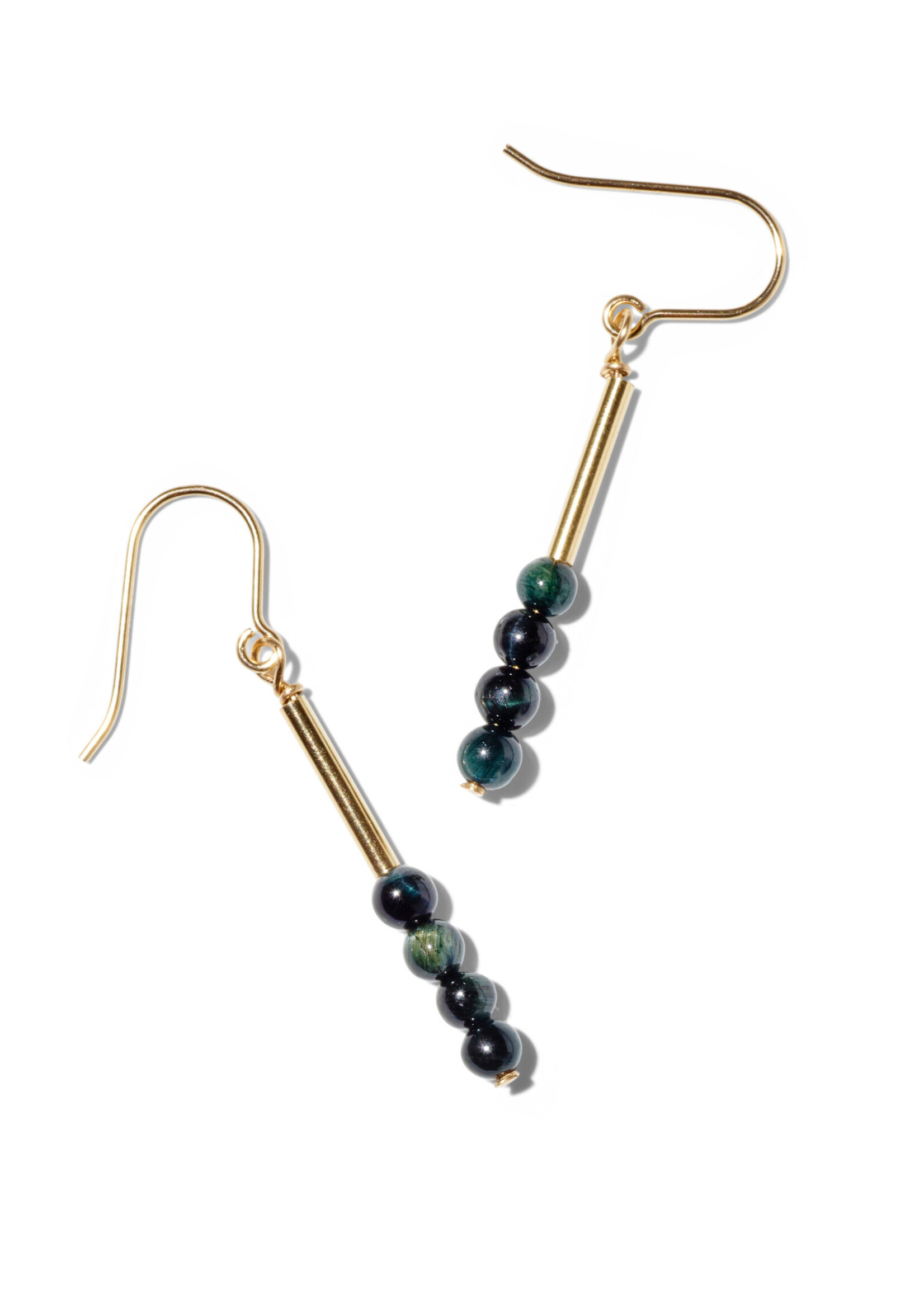 MAE, Ohrhänger, 14K gold filled, verschiedene Edelsteine