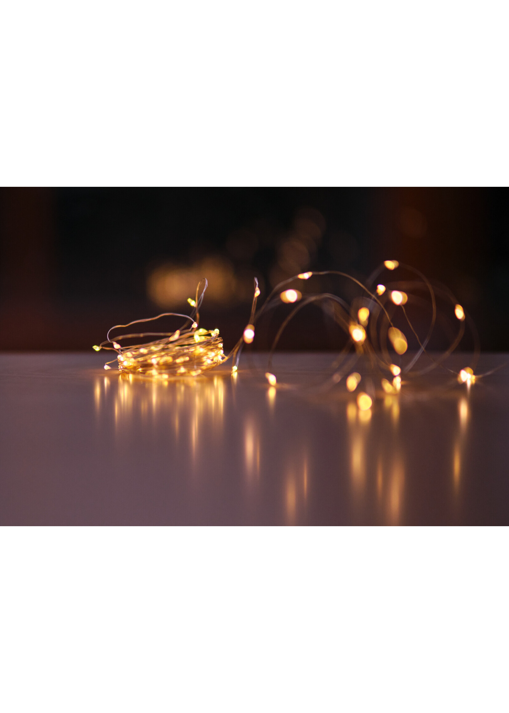 LED Lichterkette Silber, 5 und 10 Meter