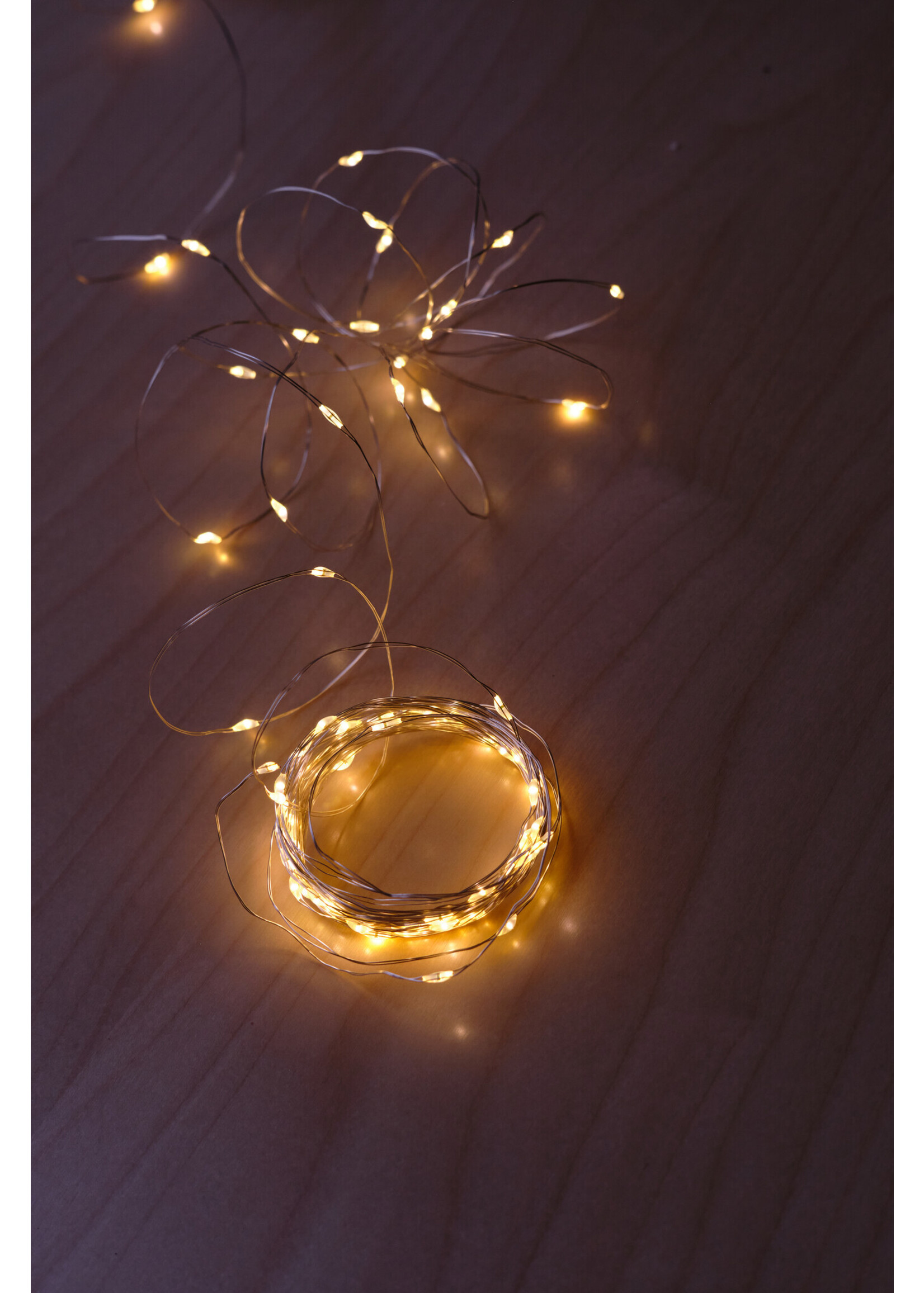 LED Lichterkette Silber, 5 und 10 Meter