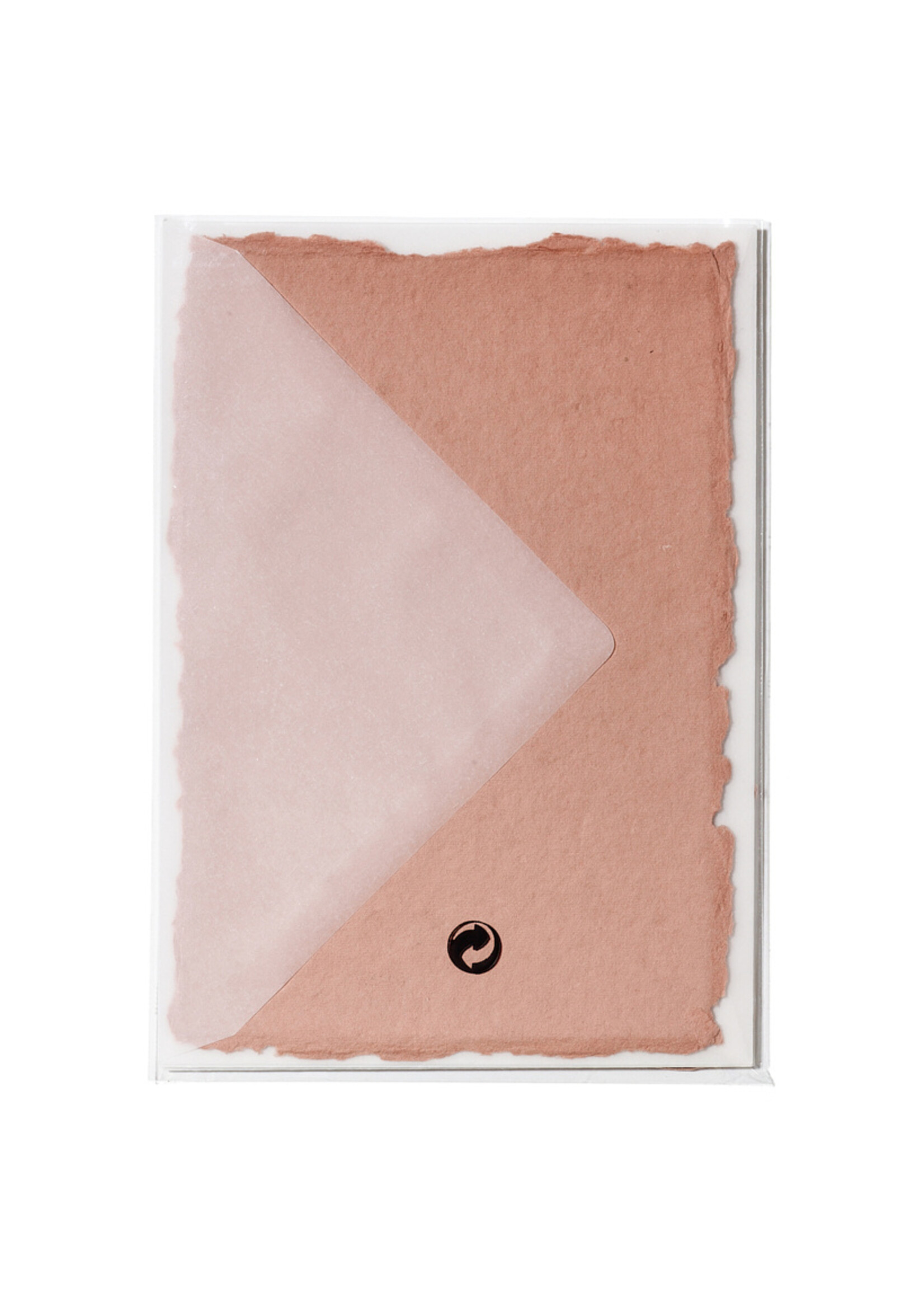 5 handgeschöpfte Baumwollpapiere inkl. Couverts, zwei Formate, ADOBE